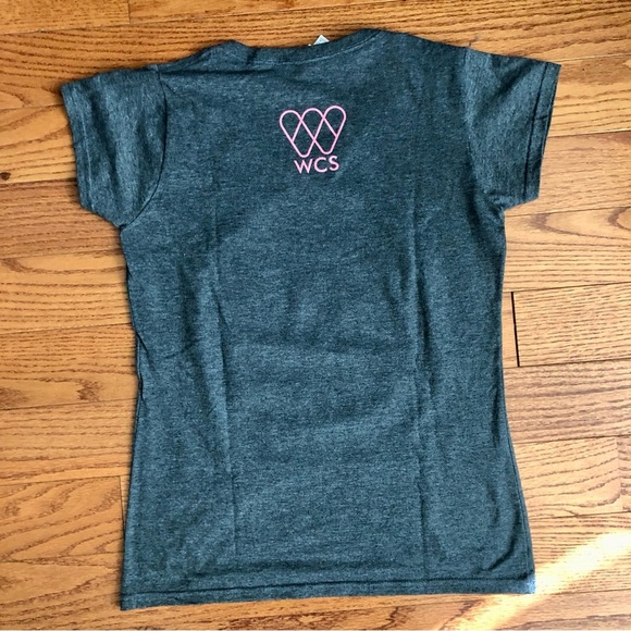 Gildan Soft Cotton Washington DC Zoo Logo Print Gray Tee Women’s Size M NWOT - Picture 6 of 7